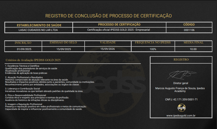 Certificado Selo